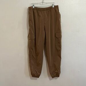 Good American Putty Cargo Joggers With Mesh Lining Size 4  ( 1X)